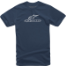 Мото тениска ALPINESTARS TEE WORDMARK NAVY/WT