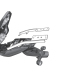Монтажен комплект за куфари SHAD TOP MASTER YAMAHA XJ 600 09-10