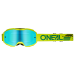 Мотокрос очила O'NEAL B-10 SOLID NEON YELLOW - RADIUM BLUE V.24