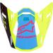 Козирка за мотокрос каска ALPINESTARS Supertech M10 UNIT YL/BK