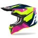 Мотокрос каска AIROH STRYCKER BLAZER BLUE PINK GLOSS