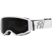 Мотокрос очила FLY RACING Zone White W/ Dark Smoke/Smoke Lens