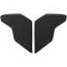 Капачки за механизми на каска ICON AIRFLITE BLACK
