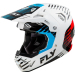 Мотокрос каска FLY RACING Formula CP Slice - White/Red/Cyan 2025