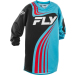 Детска мотокрос блуза FLY RACING F-16 Riding - Cyan/Black/Red 2025