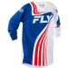Детска мотокрос блуза FLY RACING F-16 Riding - Red/White/Blue 2025