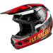 Детска крос каска FLY RACING Kinetic Scorched - Red/Black/White 2025