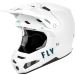 Детска мотокрос каска FLY RACING Formula S Carbon Solid Helmet - White 2025