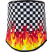 Мултифункционална кърпа SPORTFLEX CHKRD FLAMES