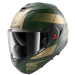 Модуларна каска SHARK OXO SIKTER Mat Green Chrome Gold