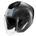 Скутерова каска SHARK RS JET CARBON SKIN Carbon Silver Carbon