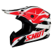 Мотокрос каска SHOT Pulse Revenge White Red Black Glossy