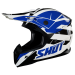 Мотокрос каска SHOT Pulse Revenge White Blue Black Glossy