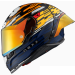 Каска NEXX X.R3R GLITCH RACER ORANGE BLUE