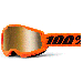 Детски мотокрос очила 100% Strata 2 NEON ORANGE/TRUE GOLD