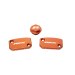 Комплект капаци RFX Pro Reservoir Cap Kit Kit (Orange) - KTM SX/SXF (Brembo Brake and Clutch)