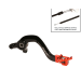 Заден лост за спирачка RFX Pro FT Rear Brake Lever (Black/Orange) - KTM SX65