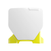 Табела за номер RACETECH Front Number Plate HUSQ TC 50 24-25 (White/Yellow)