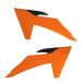 Пластмасови капаци за радиатор RACETECH Radiator Scoops KTM 23-24 (Orange)