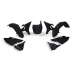 Комплект пластмаси RACETECH Revolution Replacement Plastics Kit (Black) Yamaha YZ125/250 02-21