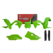 Комплект пластмаси RACETECH Plastic Kit 6 pcs Kawasaki KXF 250 21-24 / 450 19-24 (Green)