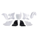 Комплект пластмаси RACETECH Plastic Kit Replica (2015) White Yamaha YZ125 02-14 / 250 03-21
