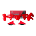 Комплект пластмаси RACETECH Plastics Kit OEM Red - Honda CRF450RX 21-24