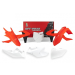 Комплект пластмаси RACETECH Plastic Kit OEM Color (2018) Red/Black KTM 16-18
