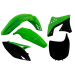 Комплект пластмаси RACETECH Plastic Kit OEM Colour (2012) Green/Black Kawasaki KX-F250 09-12