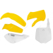 Комплект пластмаси RACETECH Plastic Kit OEM Color Yellow/White Suzuki RM65 03-05