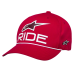 Шапка ALPINESTARS CRV BILL SNP RIDE COMP RED/WHITE