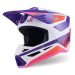 Мотокрос каска ALPINESTARS SM3 HEAT WHT/PU/PINK