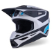 Мотокрос каска ALPINESTARS SM3 HEAT SILV/BL/BLK