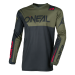 Мотокрос блуза O`NEAL ELEMENT RACEWEAR BLACK/OLIVE V.26