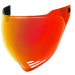 Червен иридиев визьор за каска ICON DOMAIN CALYPSO RED