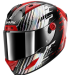 Каска SHARK AERON EDGY BLACK/RED/SILVER