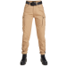 Дамски мото дънки PANDO MOTO MILA CARGO BEIGE - Chino Style Cordura®