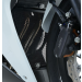Протектор за генерация R&G RACING Aluminium Black Downpipe grille - Honda CBR500R 16-18