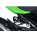 Стойка за генерация R&G RACING Rear Footrest Blanking Plates Black Kawasaki Ninja 400 23-24