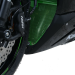 Протектор за генерация R&G RACING Aluminium Downpipe grille - Black Kawasaki ZX-6 R 19-21